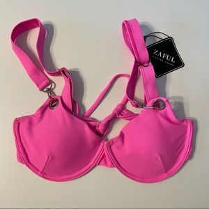 NWT Zaful Hot Pink Bikini Set